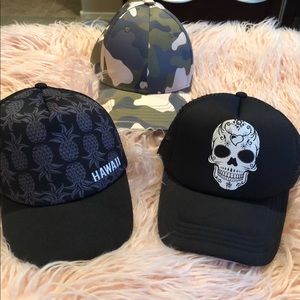 3 Trucker hats